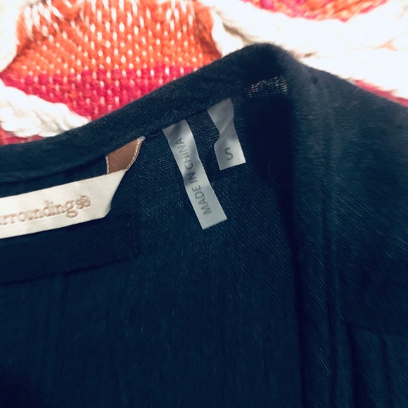 Soft Surroundings Half Sleeve Open Tunic - Picture 3 of 5